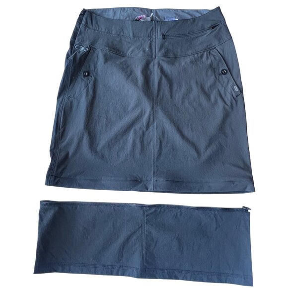 Outdoor Research Black Convertible Skirt With Zip-Off Lower Panel Womens Size 8 - Picture 4 of 13